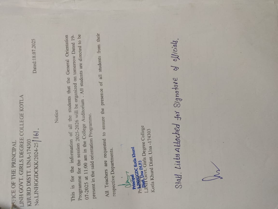 orientation programe